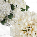 Calla Lilies & Hydrangea - White